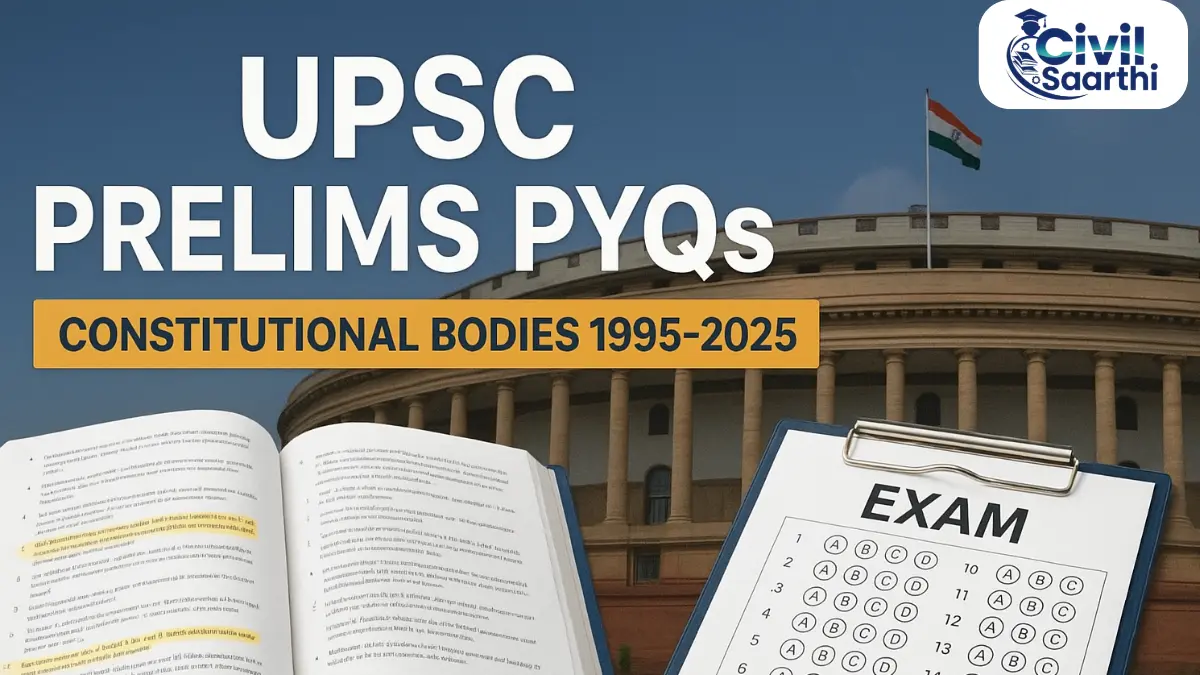 UPSC Prelims Polity Topic-wise PYQs on Constitutional Bodies 2025-1995 1 UPSC Prelims Polity Topic-wise PYQs on Constitutional Bodies 2025-1995