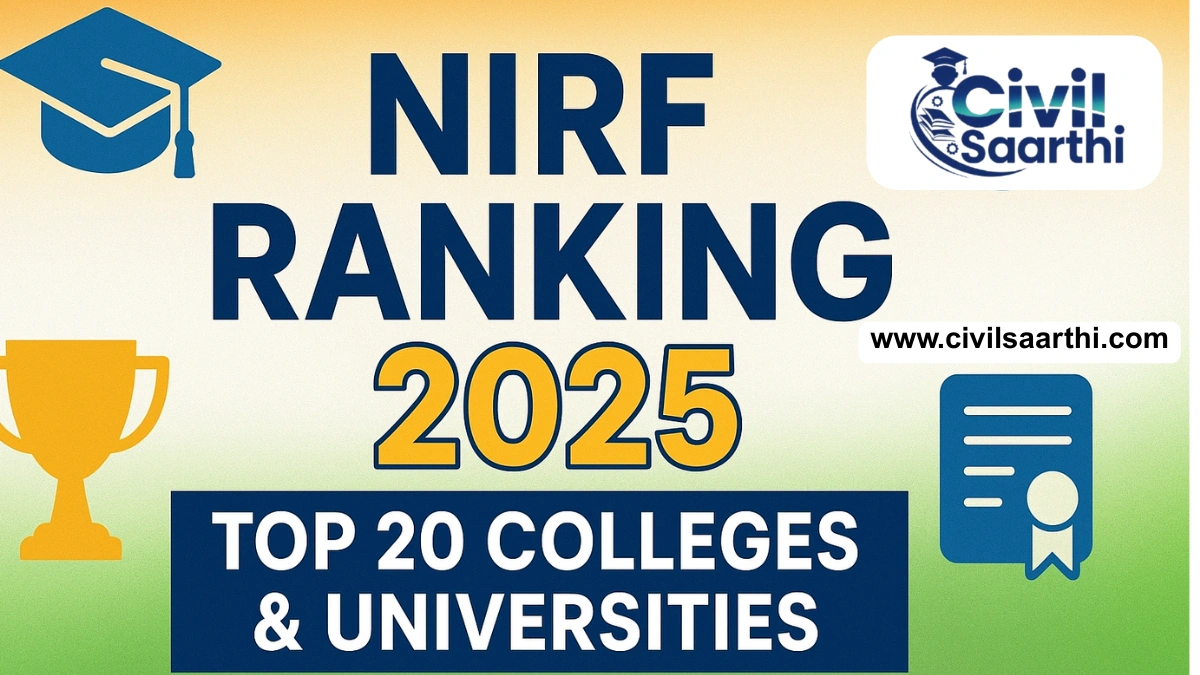 NIRF Ranking 2025 Released, Check top 20 colleges ranking
