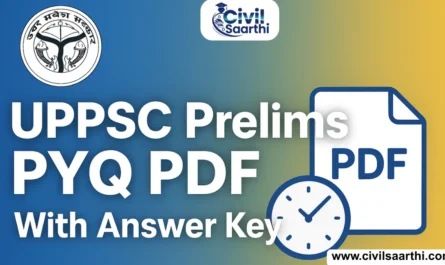 UPPSC Prelims Previous Year Question Papers & Answer Key, Download PDF
