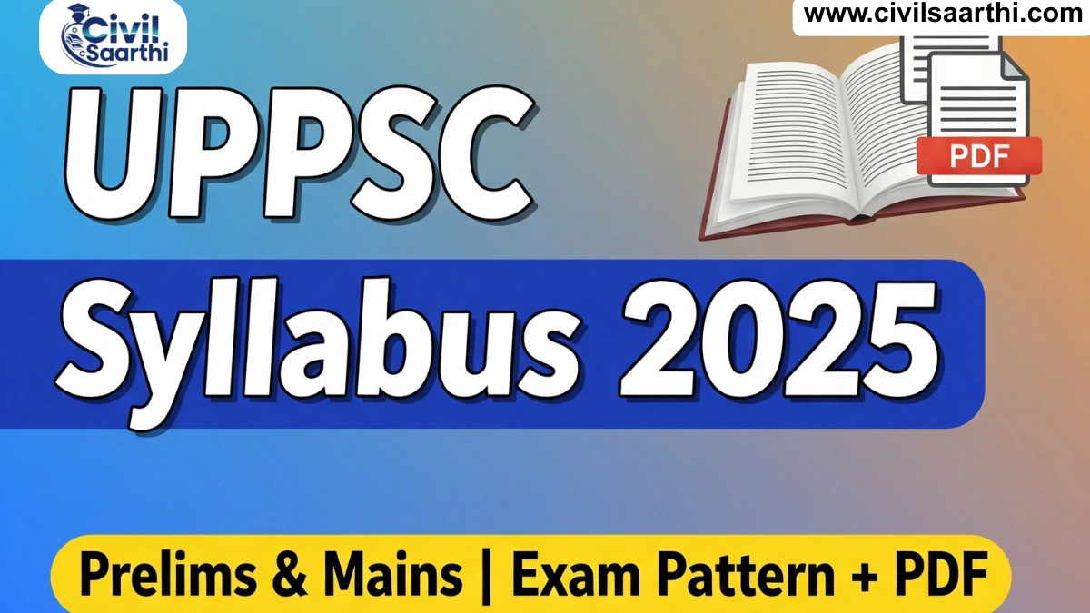 UPPSC Syllabus and exam pattern download pdf