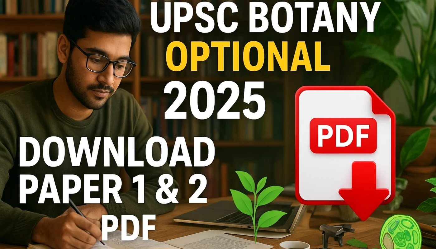UPSC Botany Optional Paper 2025