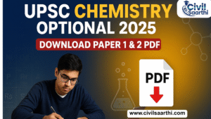 UPSC Chemistry Optional Paper 2025