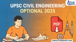 UPSC Civil Engineering Optional Paper 2025 PDF
