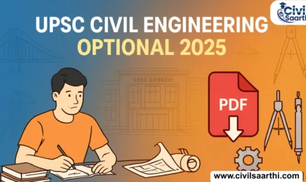 UPSC Civil Engineering Optional Paper 2025 PDF