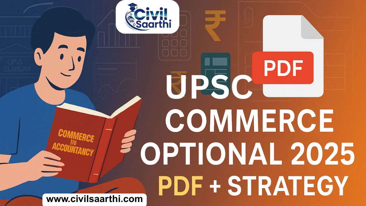 UPSC Commerce and Accountancy Optional Paper 2025 Download PDF