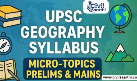 UPSC Geography Micro-topics Syllabus, Download PDF, Prelims and Mains