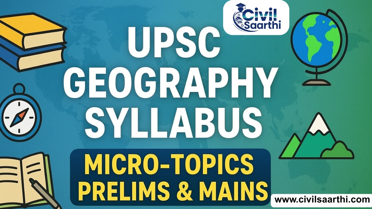 UPSC Geography Micro-topics Syllabus, Download PDF, Prelims and Mains