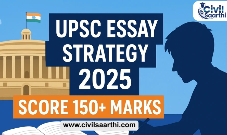 UPSC Mains Essay Strategy 2025, Score 150+ Marks, Guidance