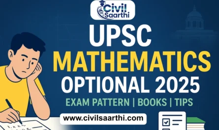 UPSC Mathematics Optional Paper 2025
