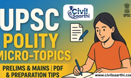 UPSC Polity Micro-topics Syllabus, Download PDF, Prelims and Mains