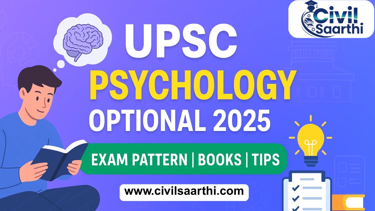 UPSC Psychology Optional Paper 2025 Download PDF