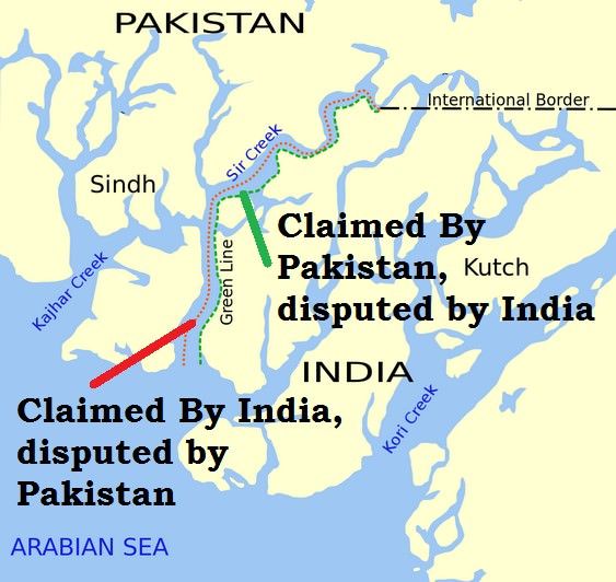 India_ Geographical Extent & Frontiers Sir Creek Line