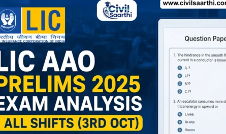 LIC AAO Prelims Exam Analysis 2025 (3rd October All Shifts), Difficulty Level, Good Attempts 4 LIC AAO Prelims Exam Analysis 2025 (3rd October All Shifts), Difficulty Level, Good Attempts