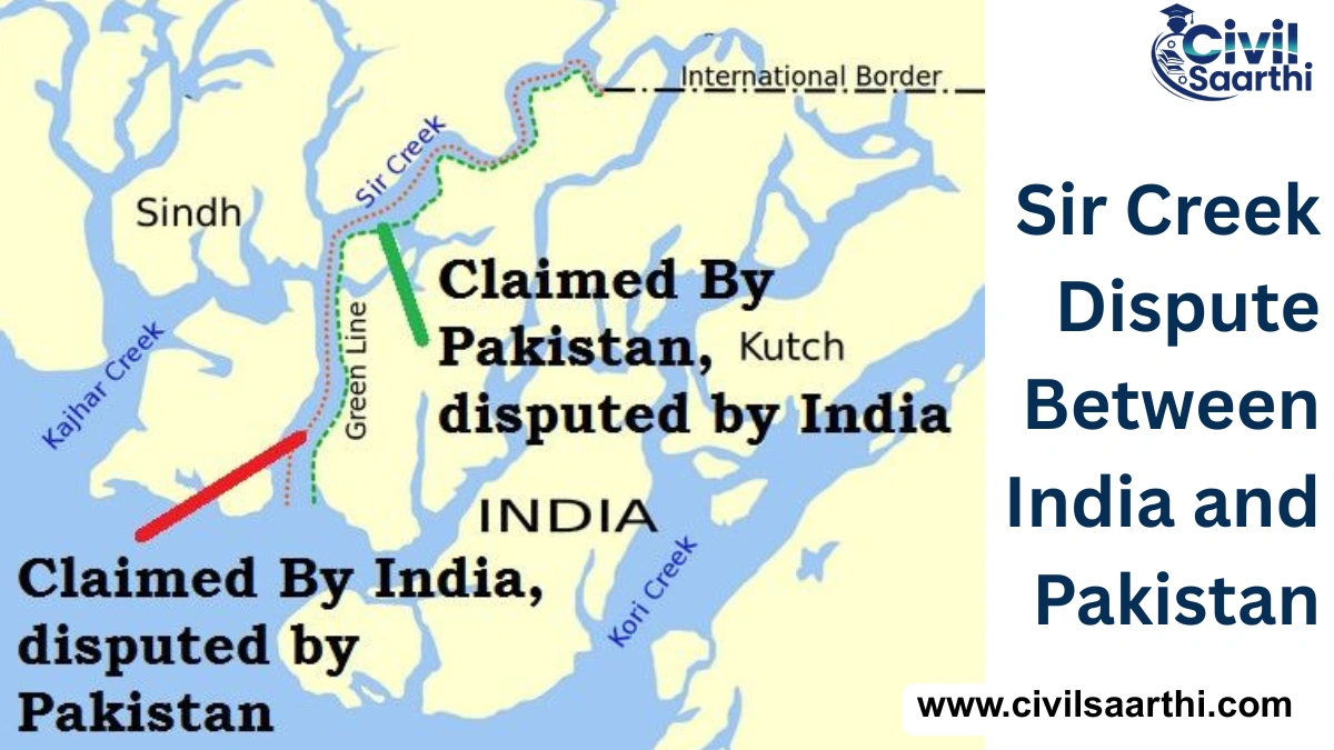 Sir Creek Dispute Between India and Pakistan UPSC Notes