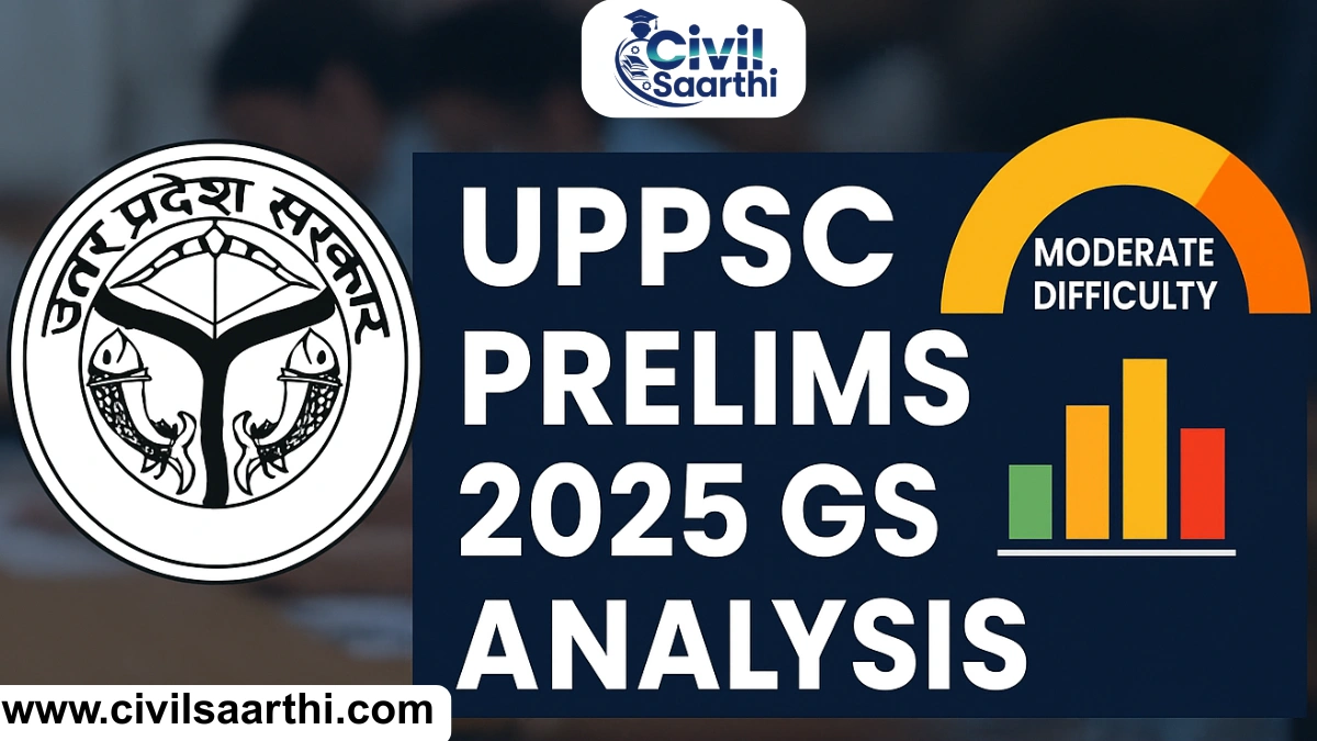 UPPSC Prelims GS Paper 1 Exam Analysis 2025, Difficulty Level, Good Attempts 6 UPPSC Prelims GS Paper 1 Exam Analysis 2025, Difficulty Level, Good Attempts
