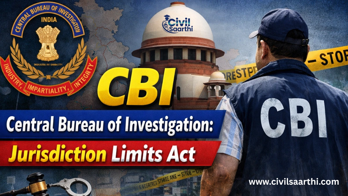 CBI Central Bureau of Investigation: Jurisdiction Limits Act