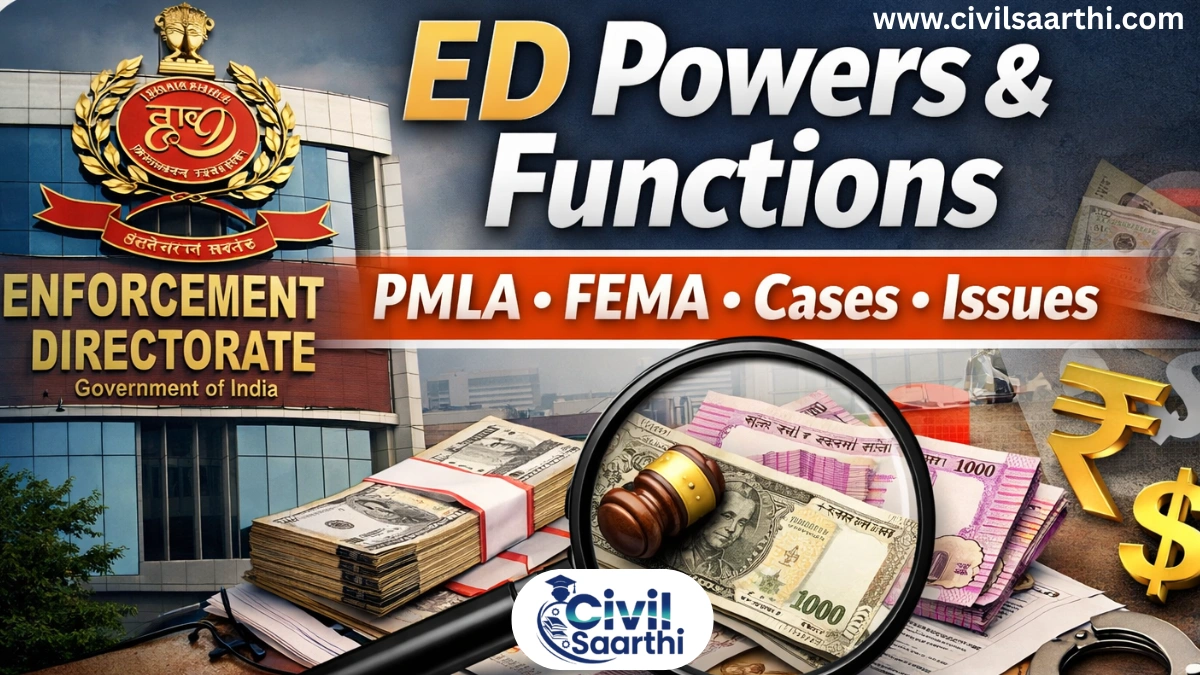Enforcement Directorate(ED) Powers Functions Cases Issues GS2