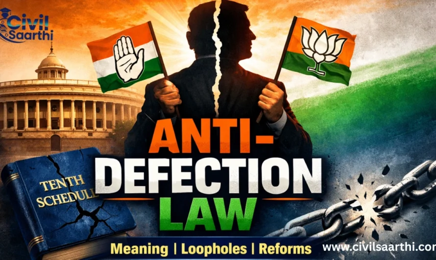 Anti-Defection Law – Meaning, Provisions, Loopholes & Reforms