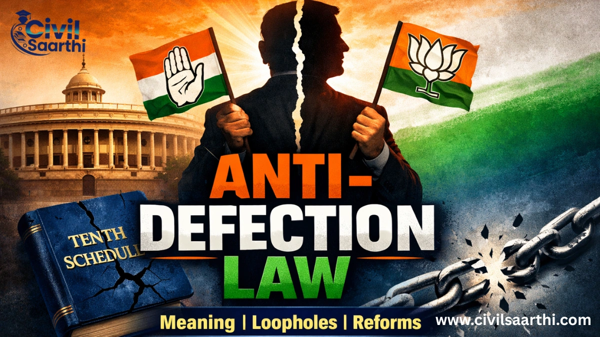 Anti-Defection Law – Meaning, Provisions, Loopholes & Reforms
