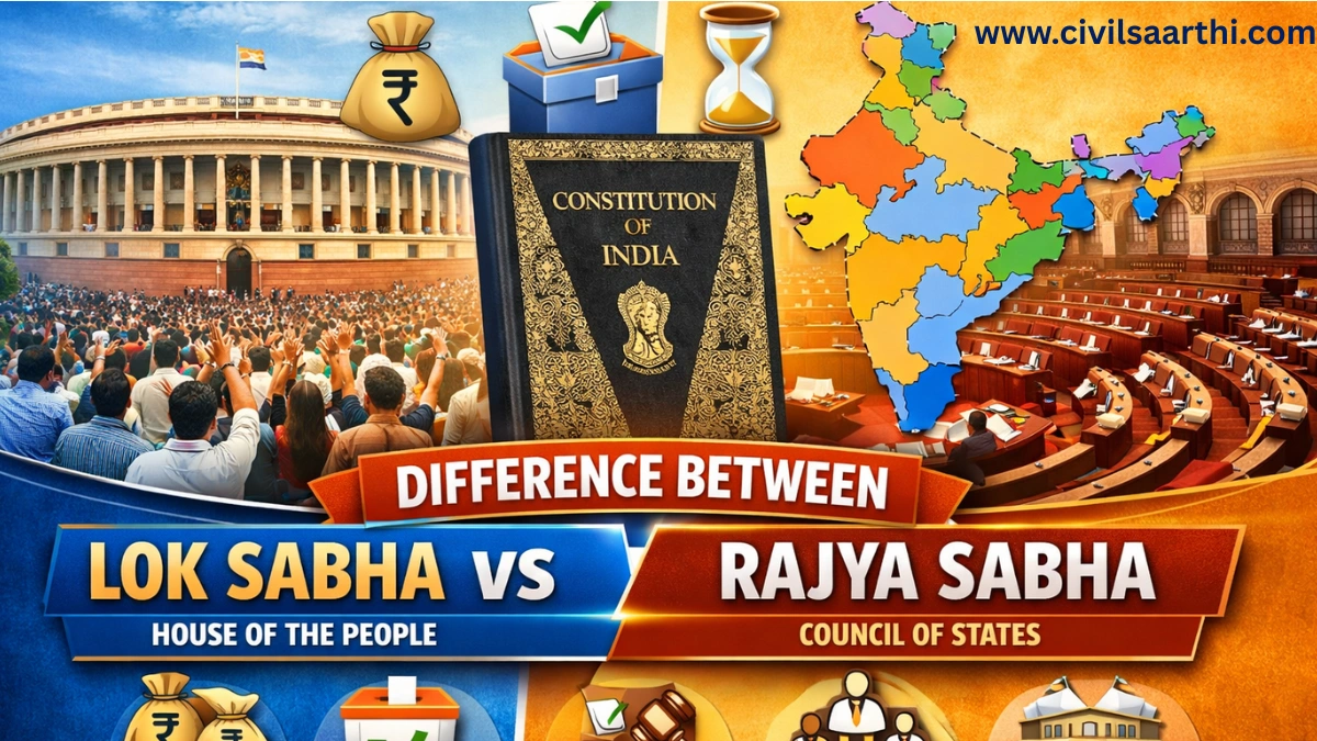 Difference Between Lok Sabha and Rajya Sabha