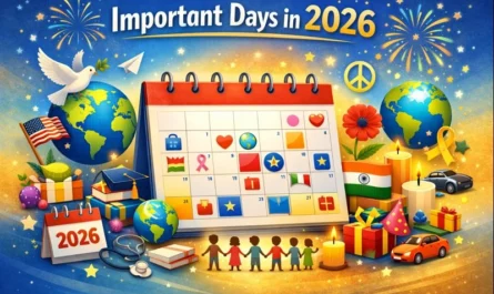 Important Days in 2026 National & International Days