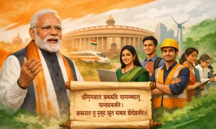 Prime Minister Shares Sanskrit Subhashitam Highlighting the Power of Self-Confidence for Viksit Bharat