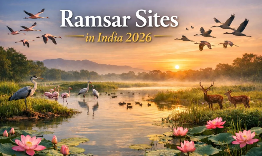 Ramsar Sites in India 2026, State-Wise List, Importance, Largest, Smallest