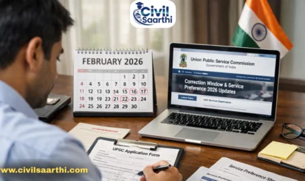 UPSC 2026 Update Correction Window & Service Preference Changes