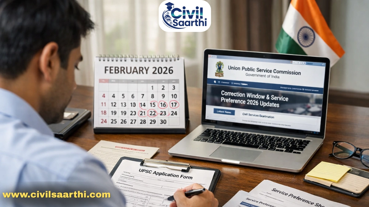 UPSC 2026 Update Correction Window & Service Preference Changes