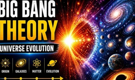 Big Bang explosion with galaxies, planets, and black hole showing universe evolution thumbnail